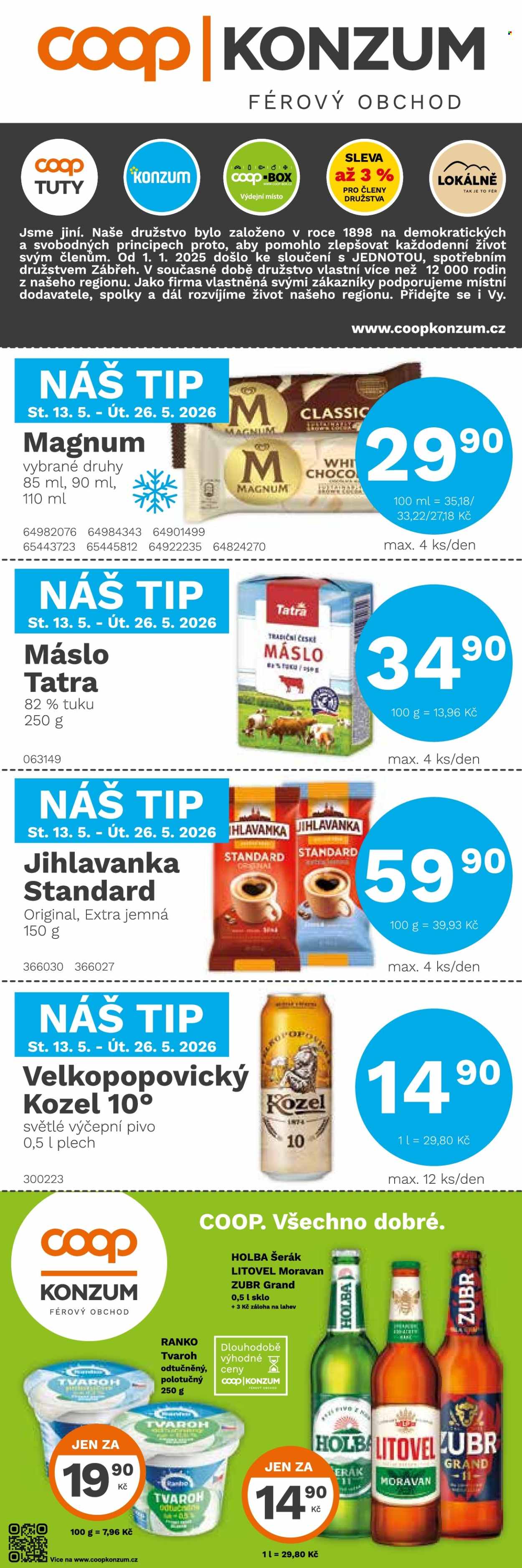 Leták Konzum - 13.5.2026 - 26.5.2026. Strana 1