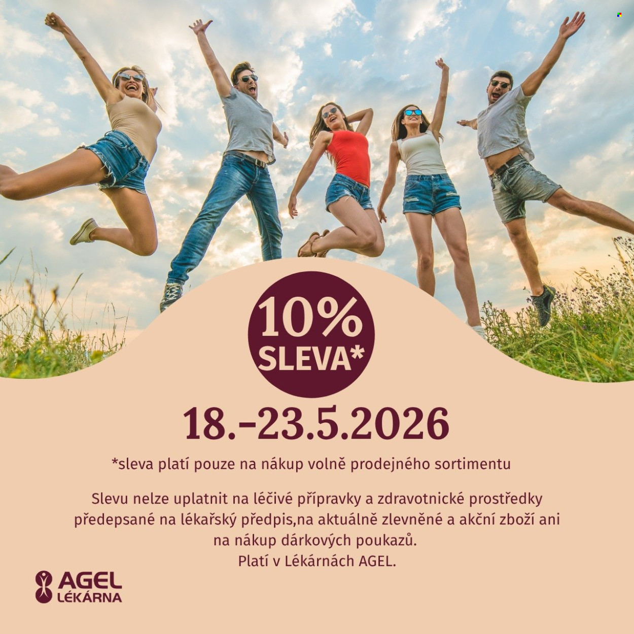 Leták AGEL lékárna - 18.5.2026 - 23.5.2026. Strana 1