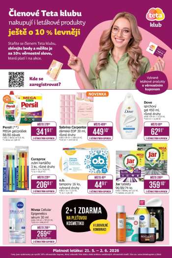 Leták Teta drogerie - 21.5.2026 - 2.6.2026.