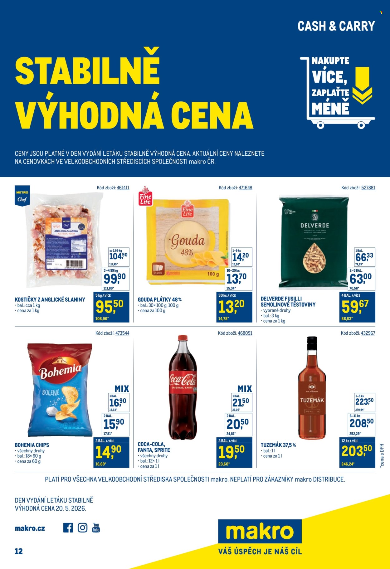 Leták MAKRO. Strana 1
