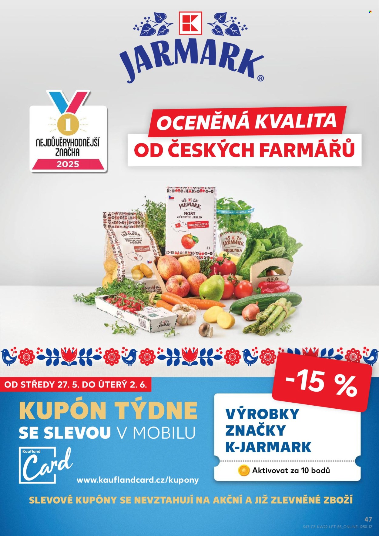 Leták Kaufland - 27.5.2026 - 2.6.2026. Strana 47