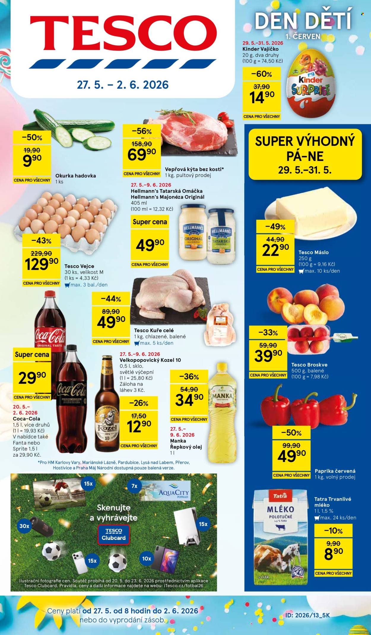 Leták TESCO - 27.5.2026 - 2.6.2026. Strana 1