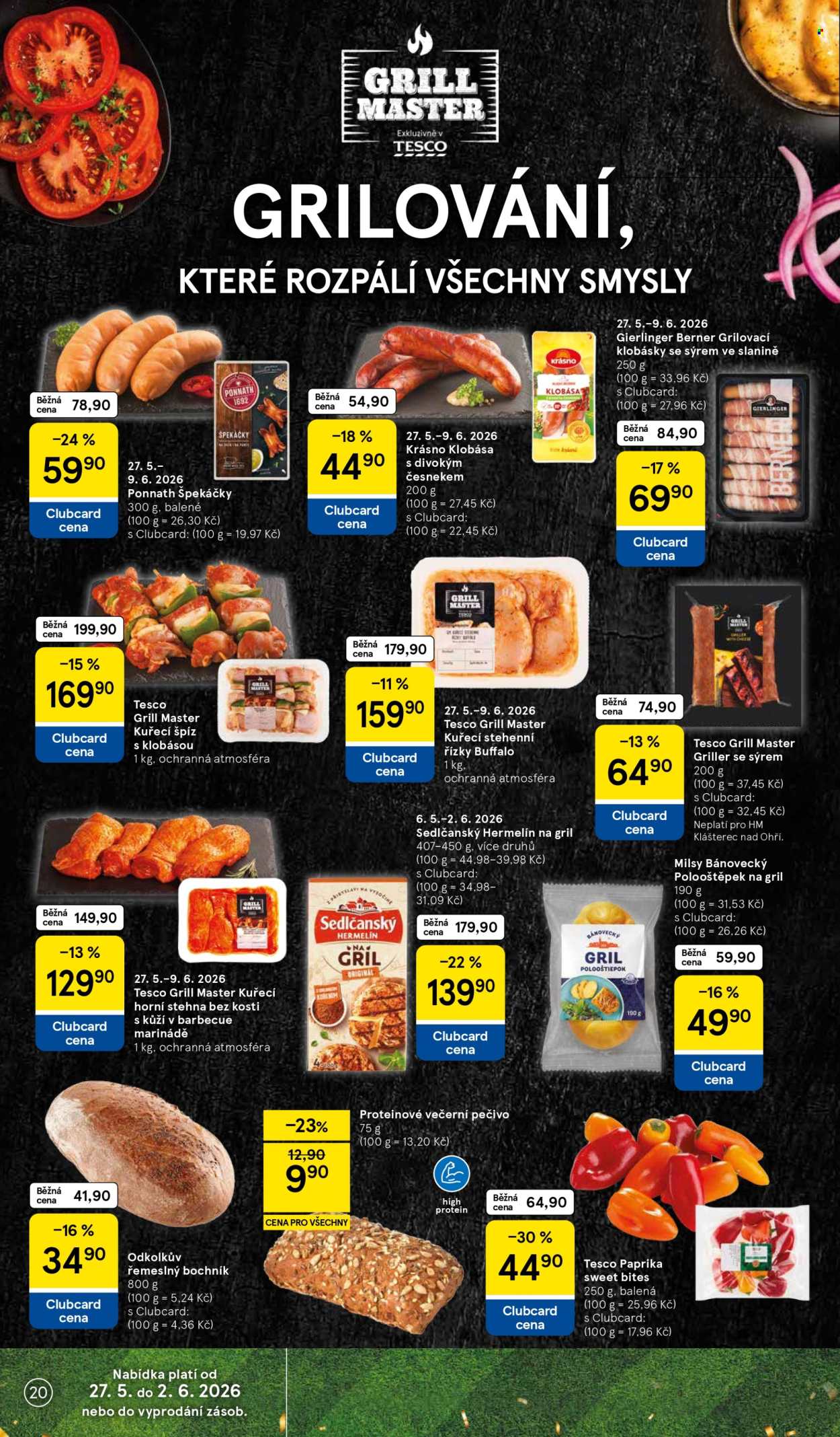 Leták TESCO - 27.5.2026 - 2.6.2026. Strana 20