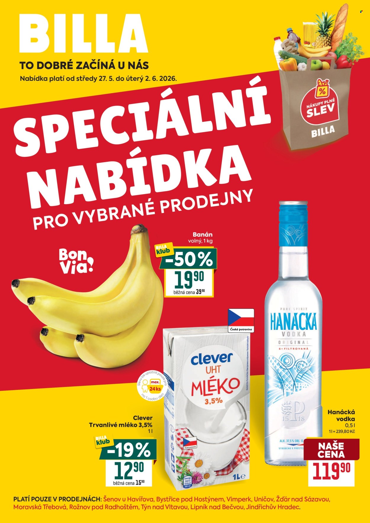 Leták BILLA - 27.5.2026 - 2.6.2026. Strana 1