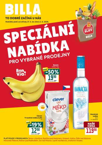 Leták BILLA - 27.5.2026 - 2.6.2026.