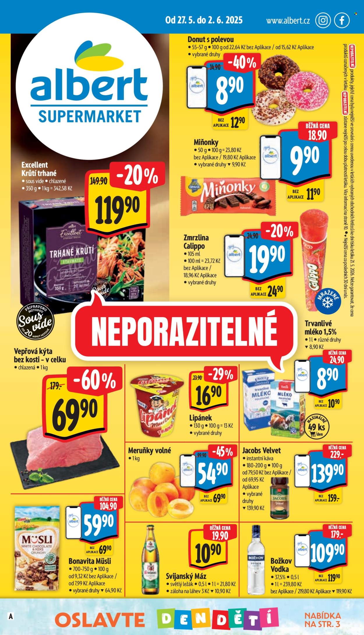 Leták Albert Supermarket - 27.5.2026 - 2.6.2026. Strana 1