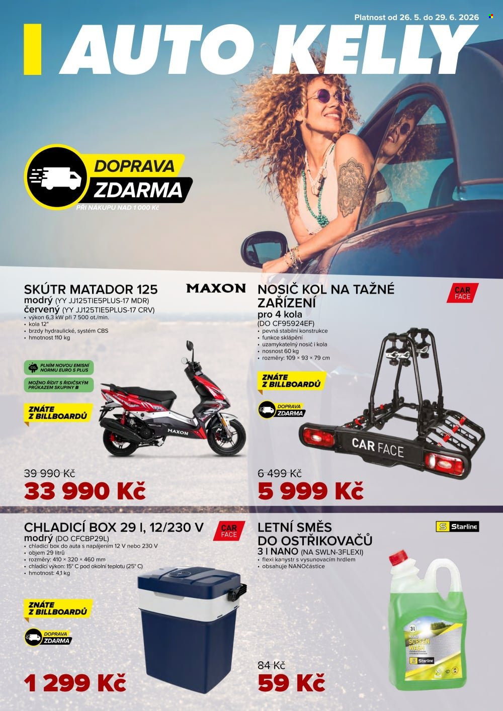 Leták AUTO KELLY - 26.5.2026 - 29.6.2026. Strana 1