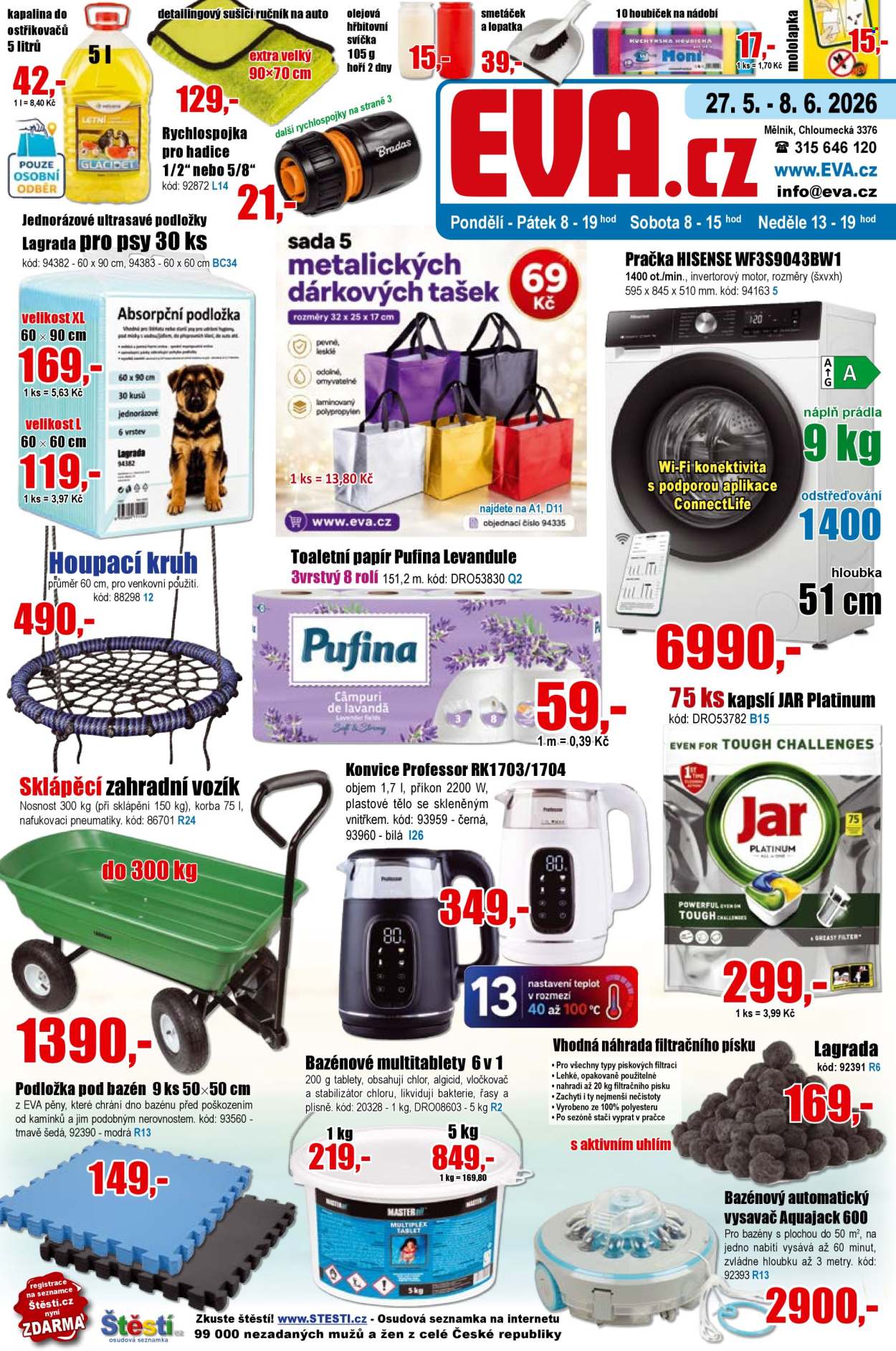 Leták EVA supermarket - 27.5.2026 - 8.6.2026. Strana 1