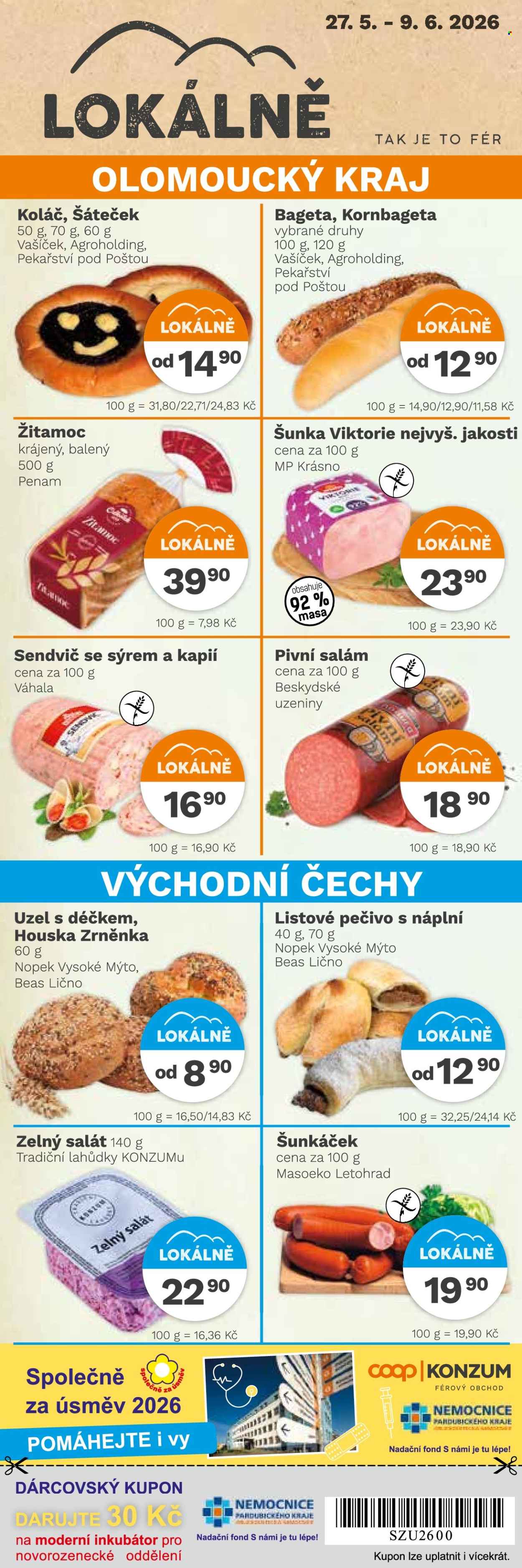 Leták Konzum - 27.5.2026 - 9.6.2026. Strana 2