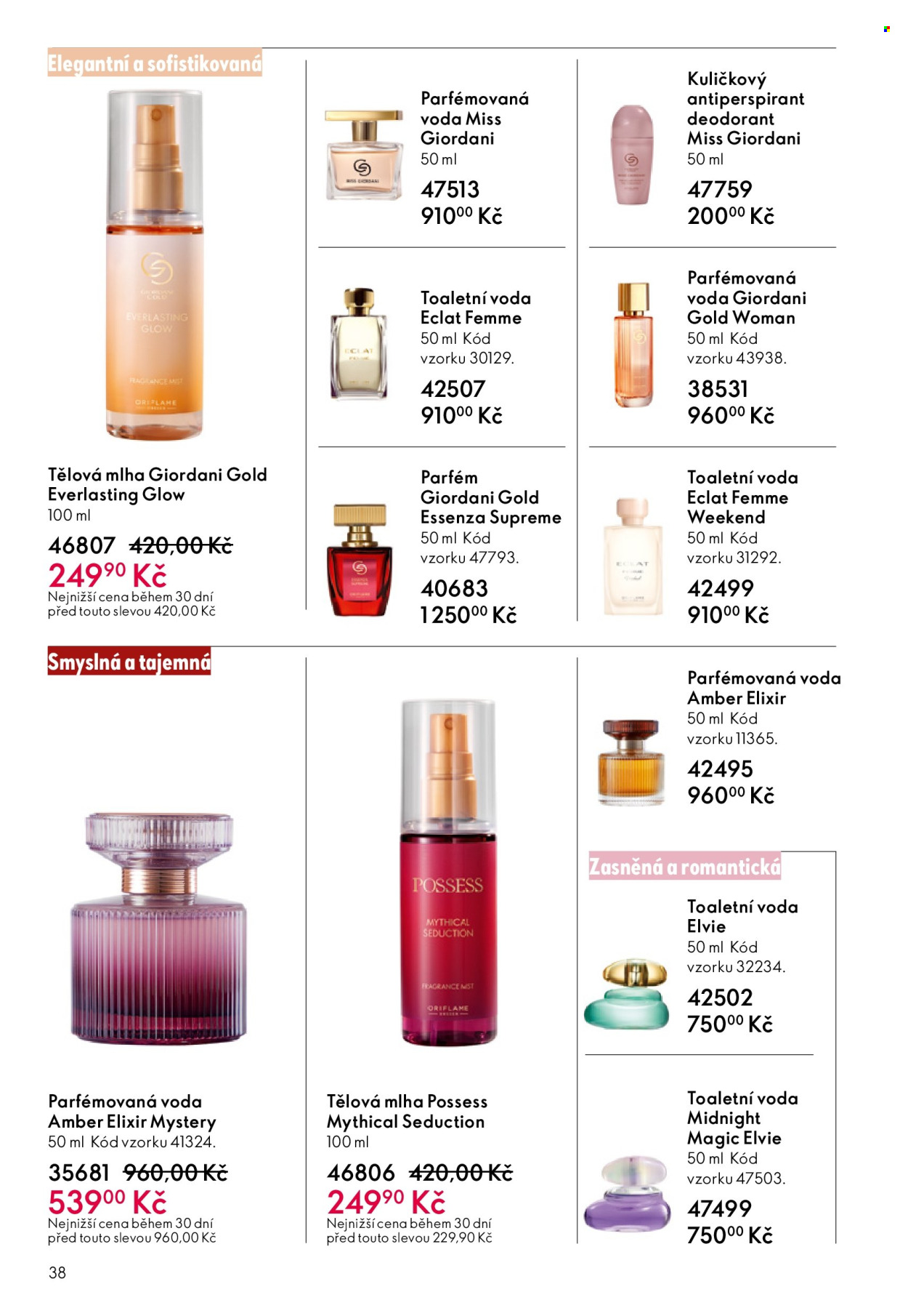 Leták ORIFLAME - 27.5.2026 - 16.6.2026. Strana 38