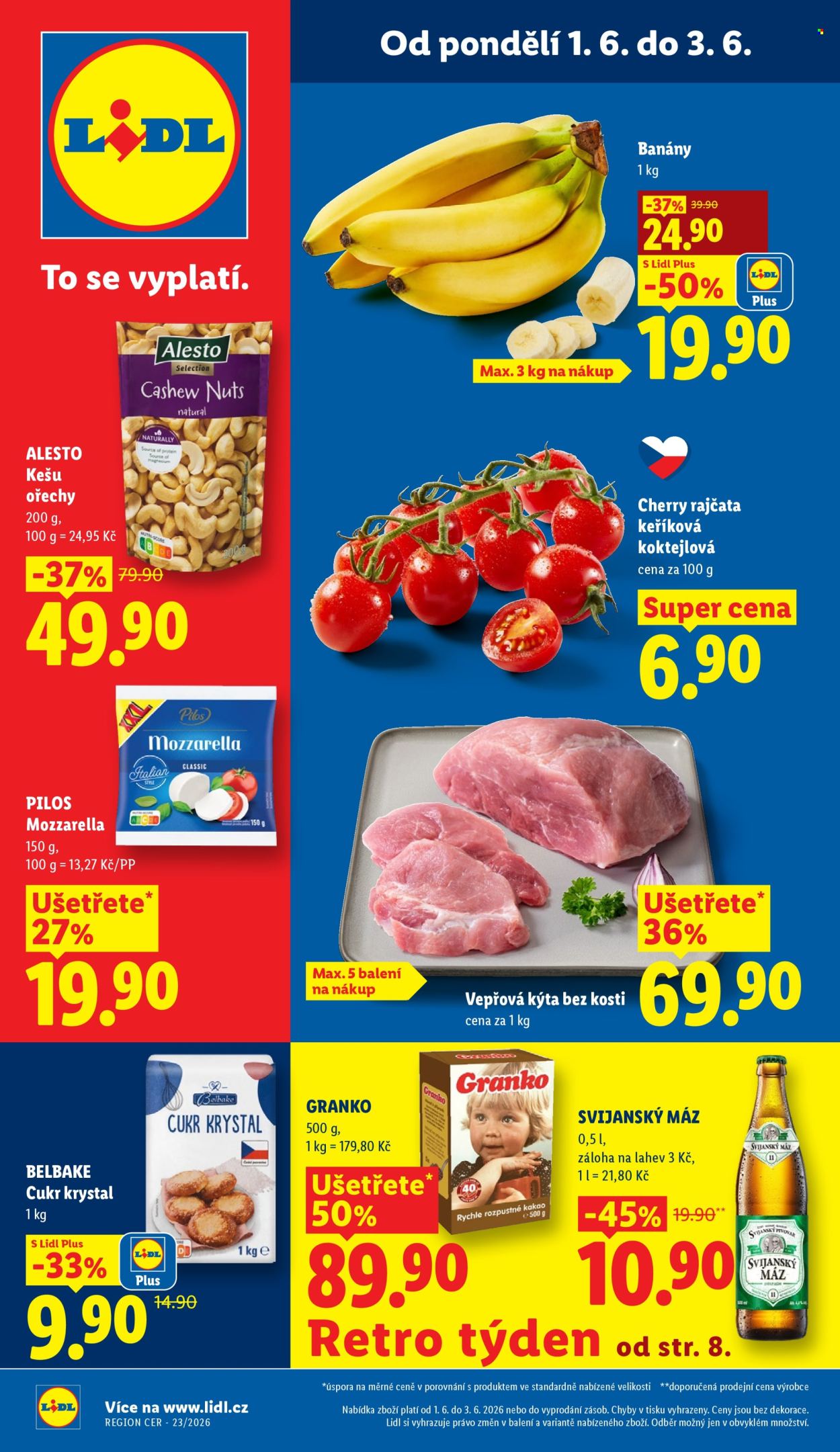 Leták Lidl - 1.6.2026 - 3.6.2026. Strana 1