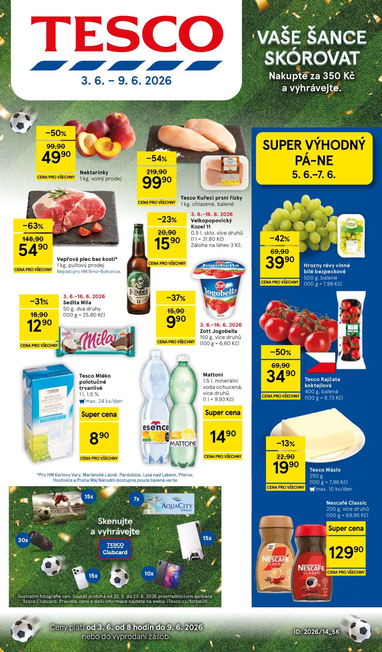 Leták TESCO - 3.6.2026 - 9.6.2026. Strana 1