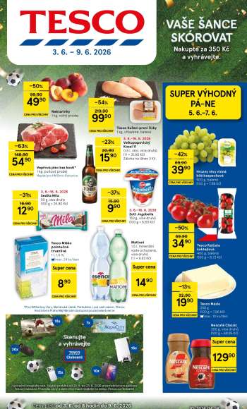 Leták TESCO - 3.6.2026 - 9.6.2026.