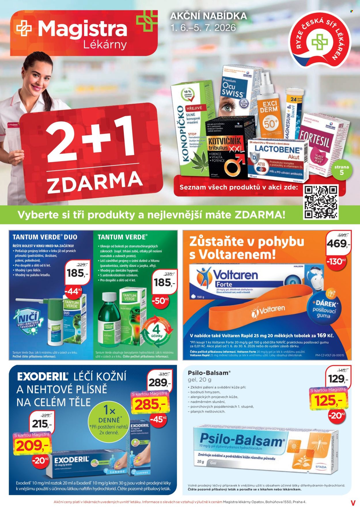 Leták Magistra Lékárny - 1.6.2026 - 5.7.2026. Strana 1