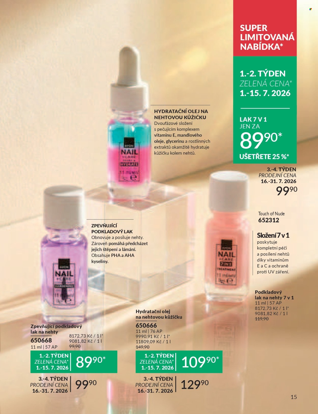 Leták AVON - 1.7.2026 - 31.7.2026. Strana 15