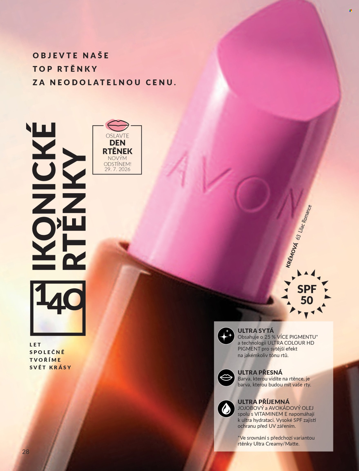 Leták AVON - 1.7.2026 - 31.7.2026. Strana 28