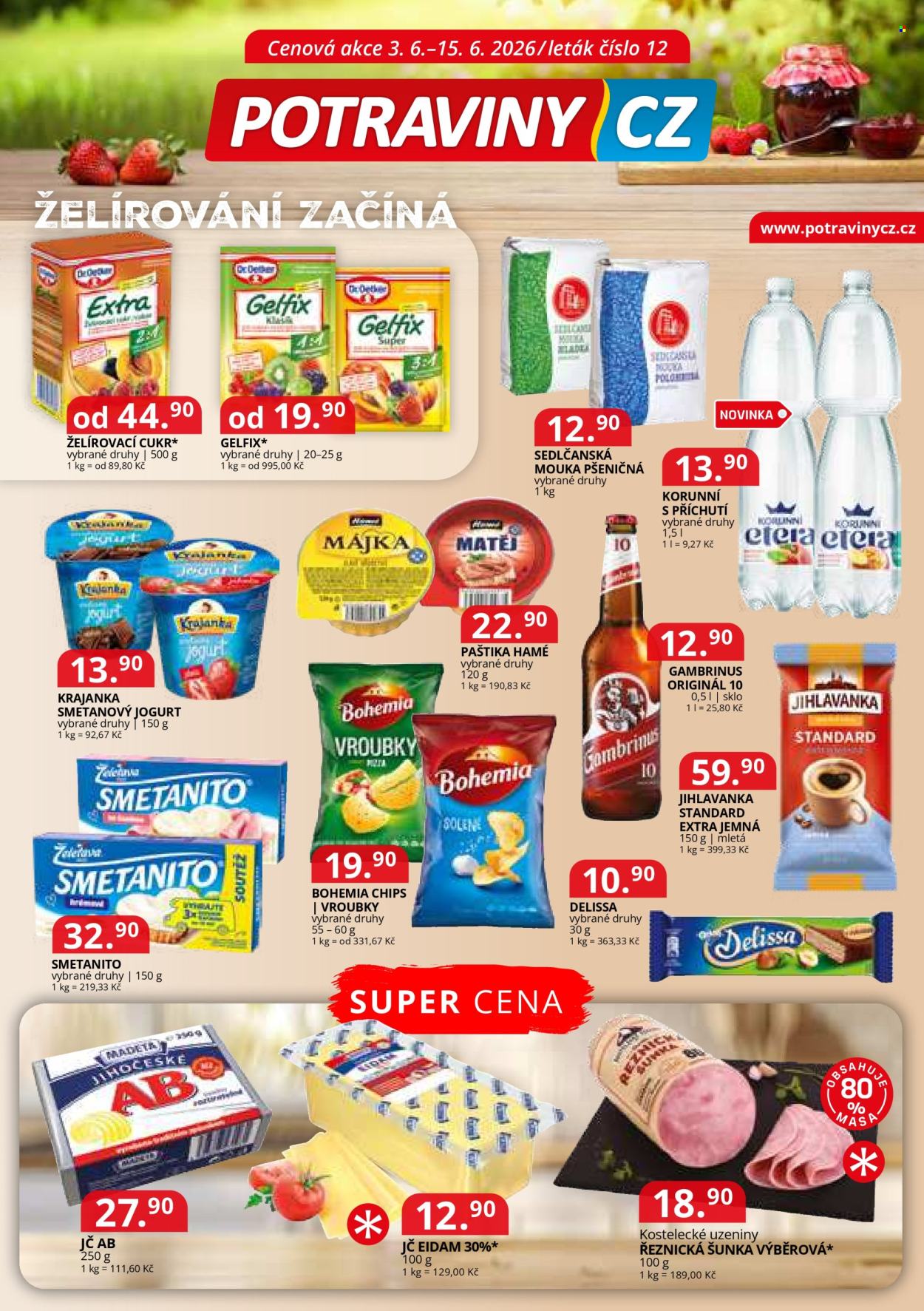 Leták Potraviny CZ - 3.6.2026 - 15.6.2026. Strana 1