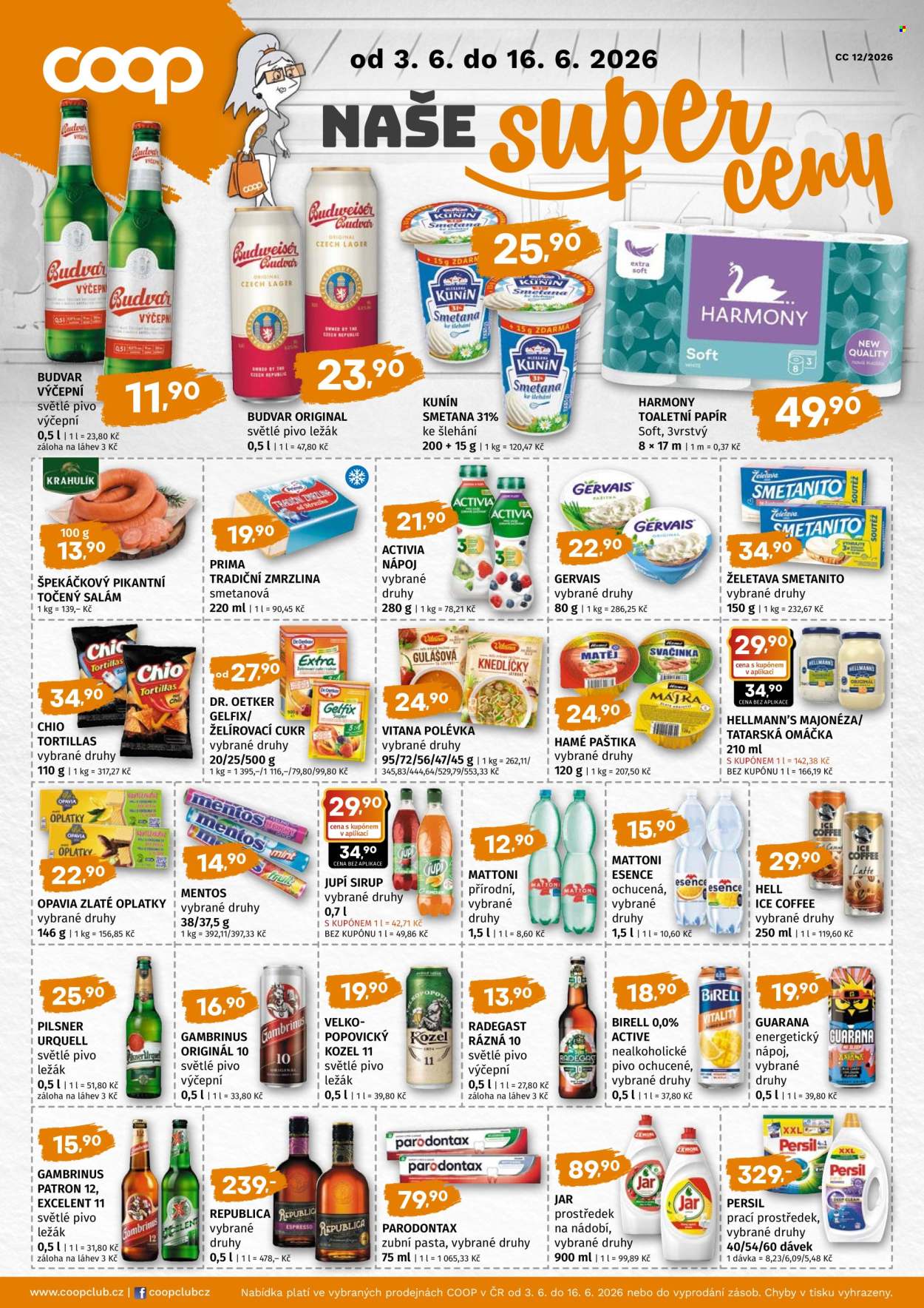 Leták coop TUTY - 3.6.2026 - 16.6.2026. Strana 1