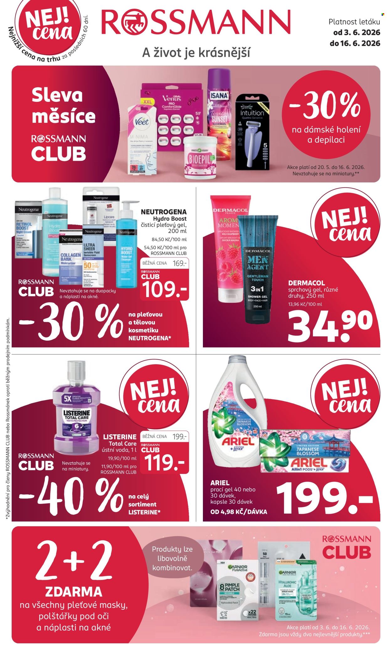 Leták ROSSMANN - 3.6.2026 - 16.6.2026. Strana 1
