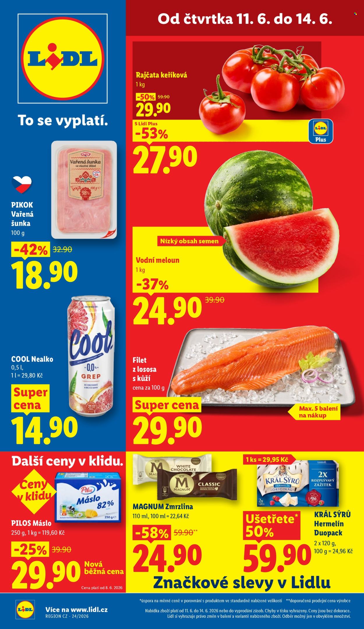 Leták Lidl - 11.6.2026 - 14.6.2026. Strana 1