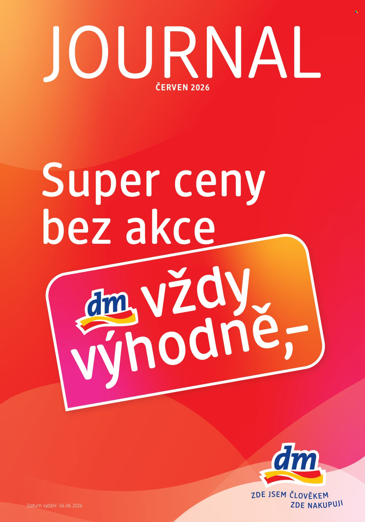 Leták dm drogerie - 4.6.2026 - 29.6.2026. Strana 1
