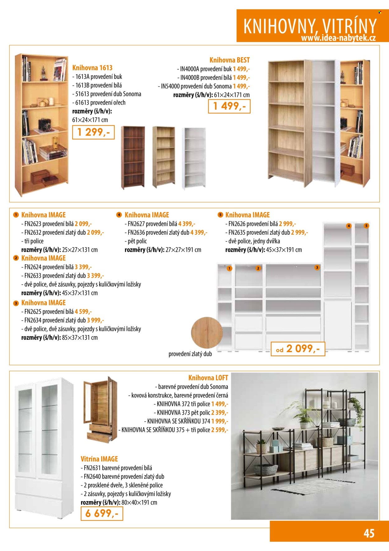 Leták IDEA nábytek. Strana 45