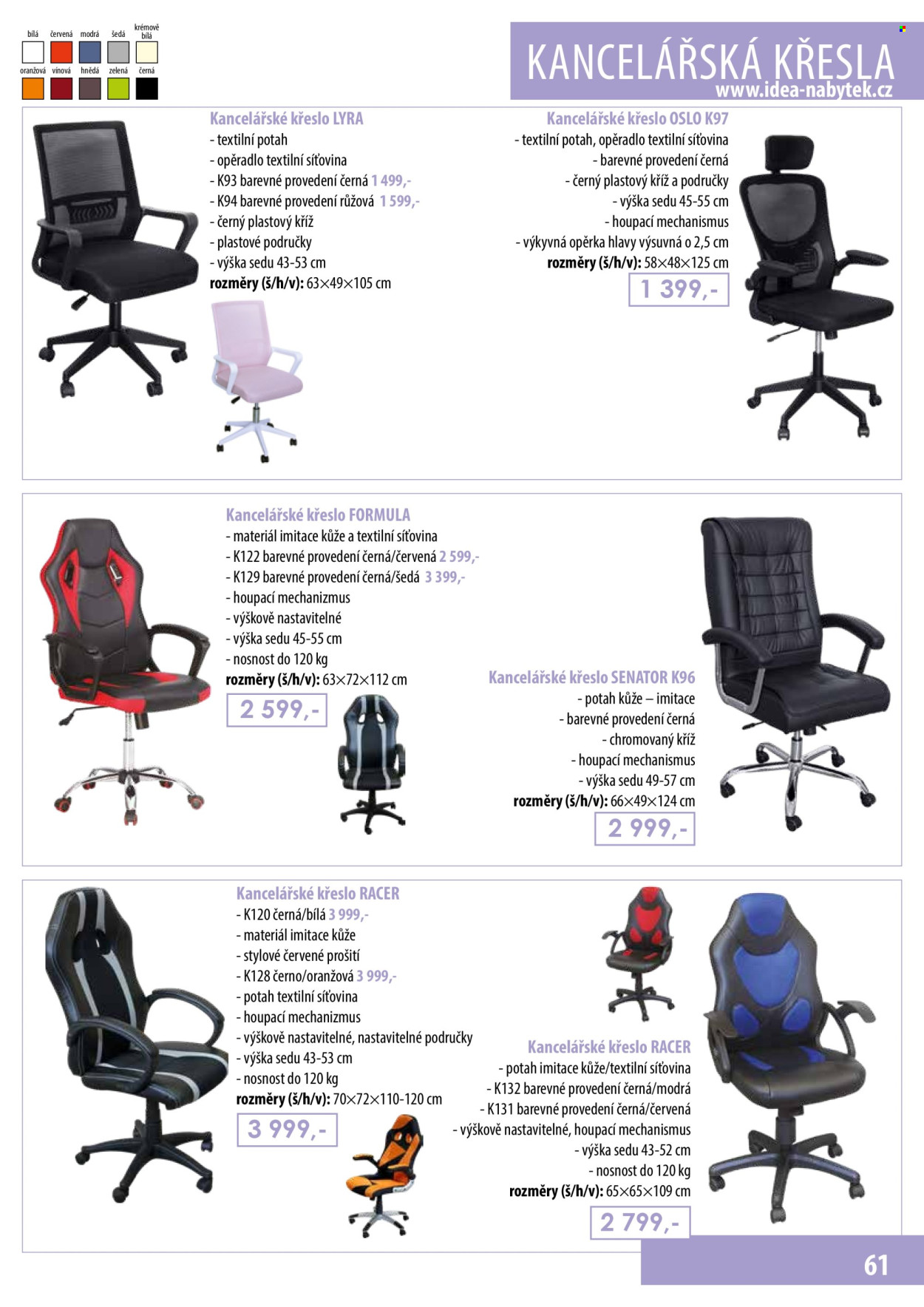 Leták IDEA nábytek. Strana 61