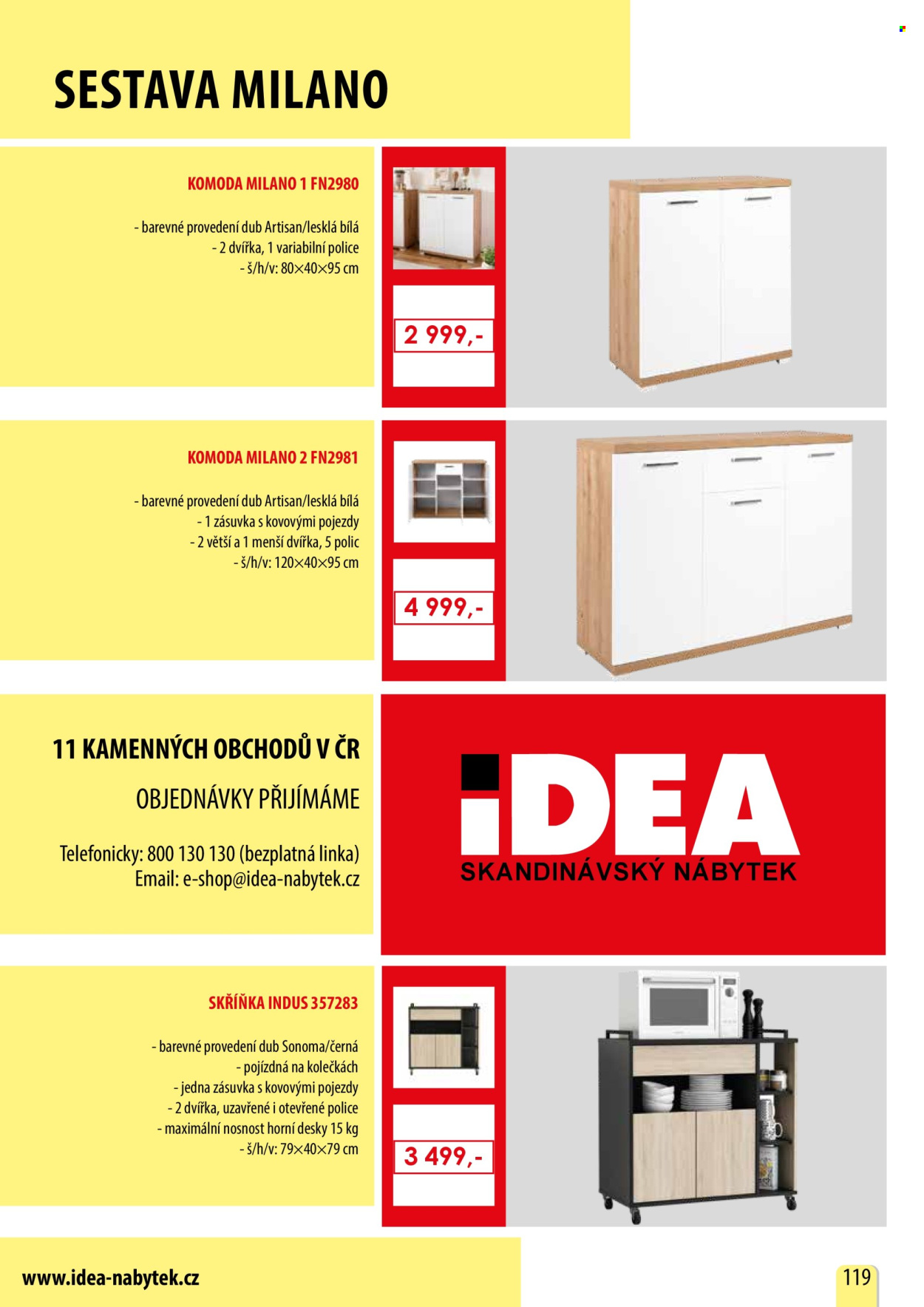 Leták IDEA nábytek. Strana 119