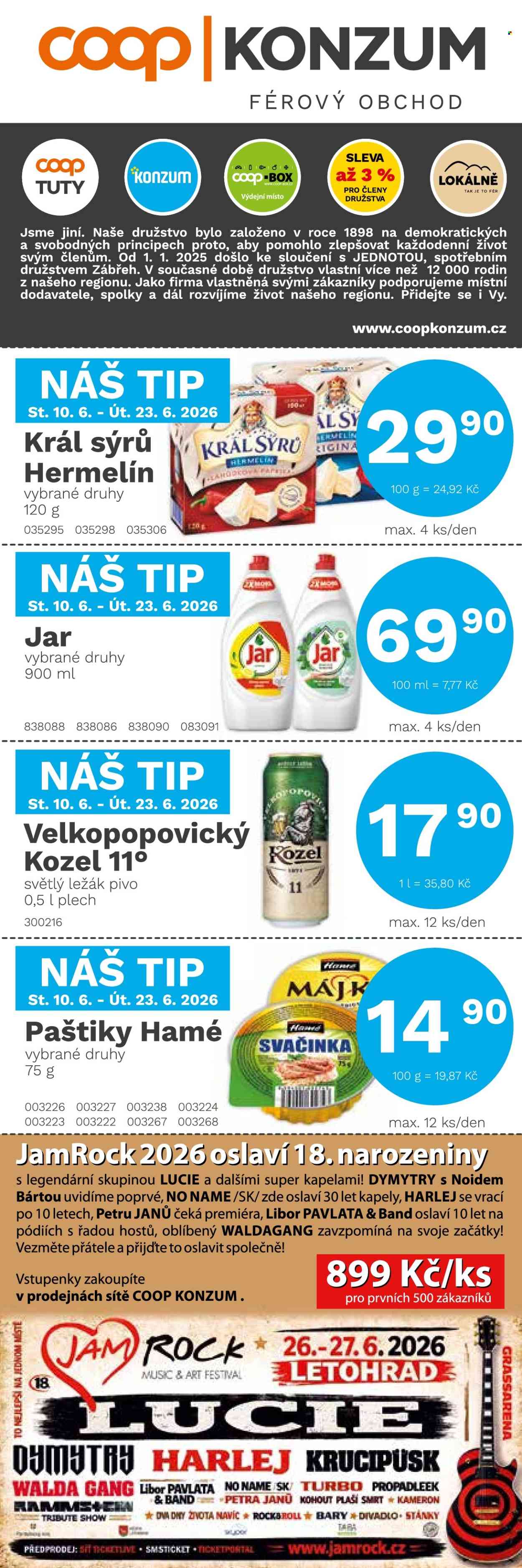 Leták Konzum - 10.6.2026 - 23.6.2026. Strana 1