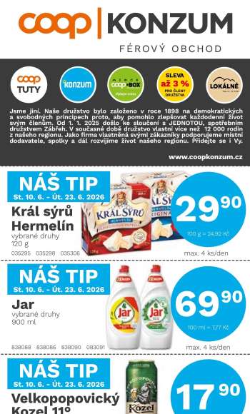 Leták Konzum - 10.6.2026 - 23.6.2026.