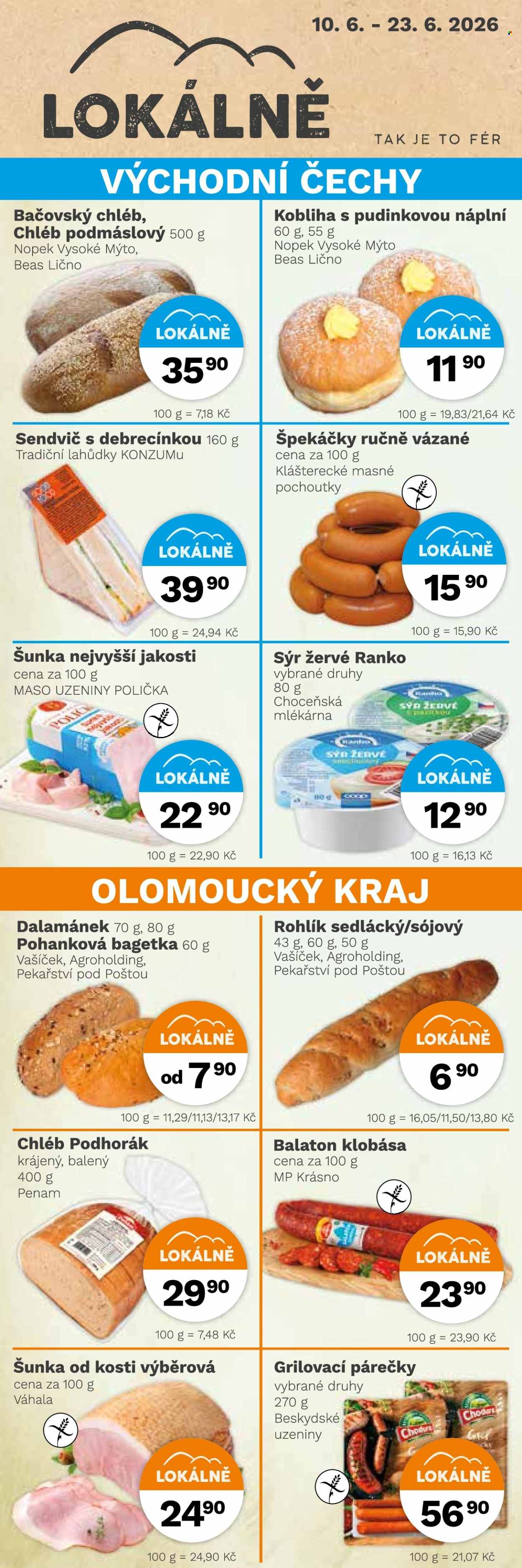Leták Konzum - 10.6.2026 - 23.6.2026. Strana 2
