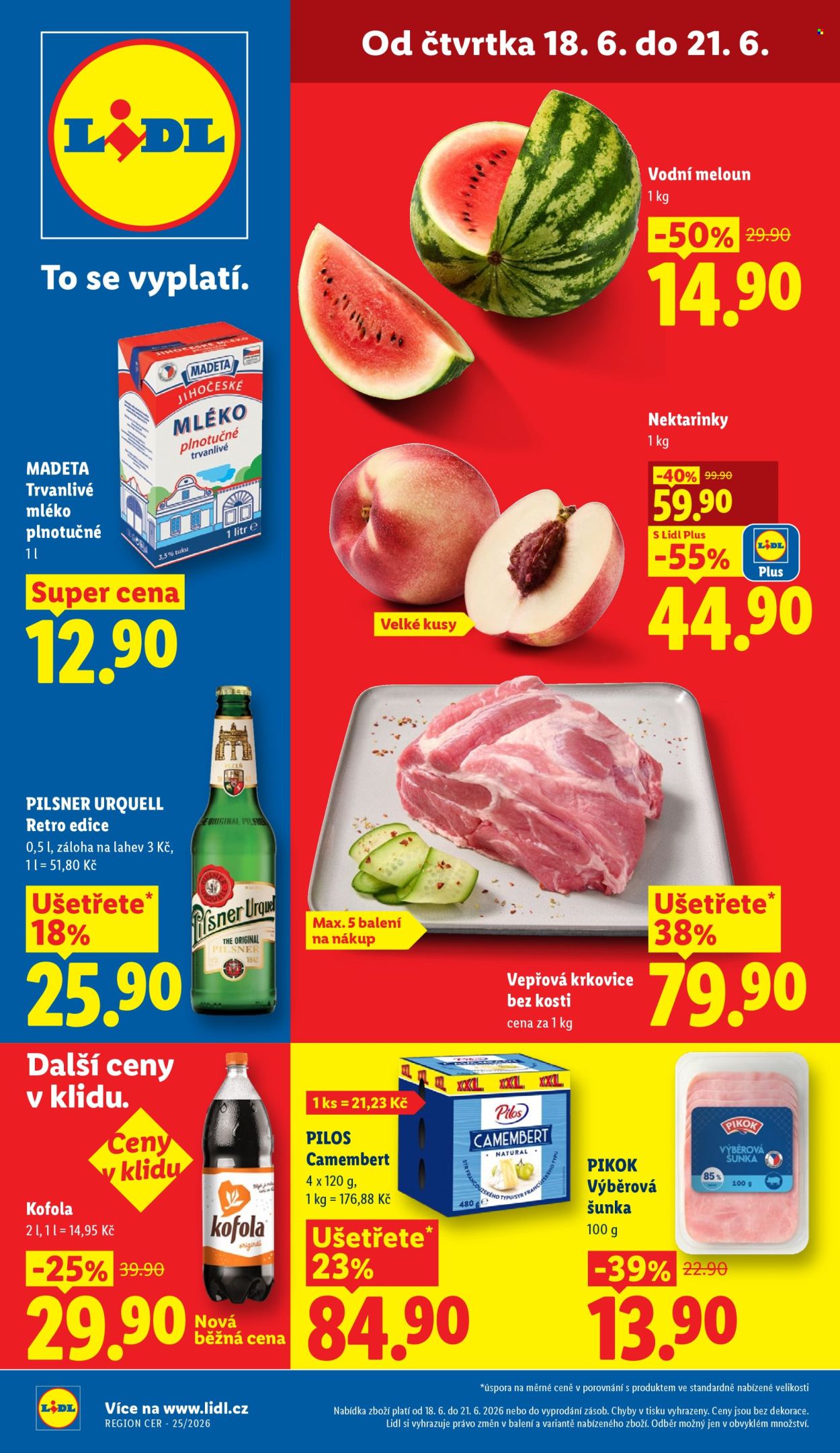Leták Lidl - 18.6.2026 - 21.6.2026. Strana 1