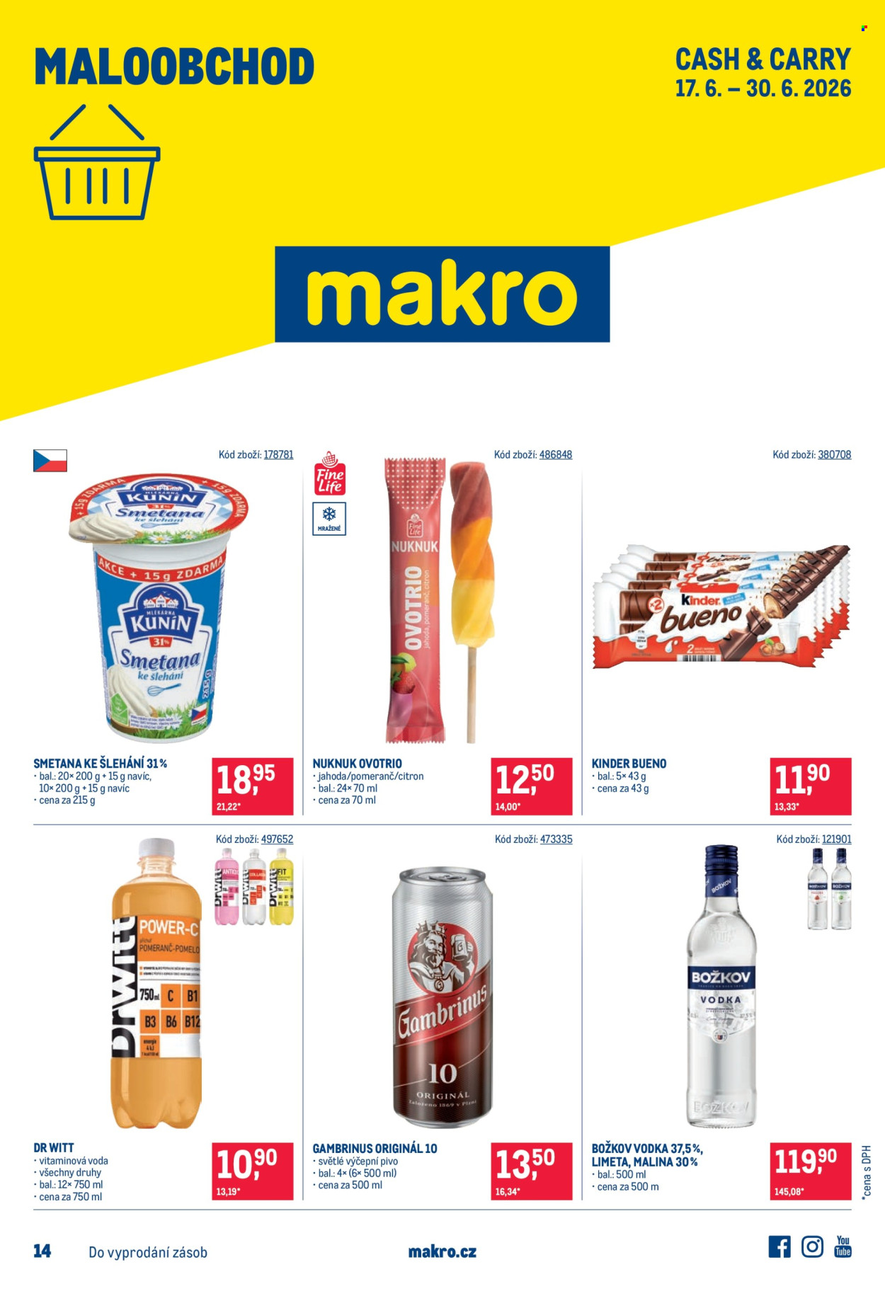 Leták MAKRO - 17.6.2026 - 30.6.2026. Strana 1