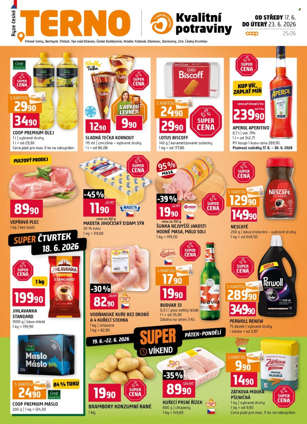 Leták coop TERNO - 17.6.2026 - 23.6.2026. Strana 1