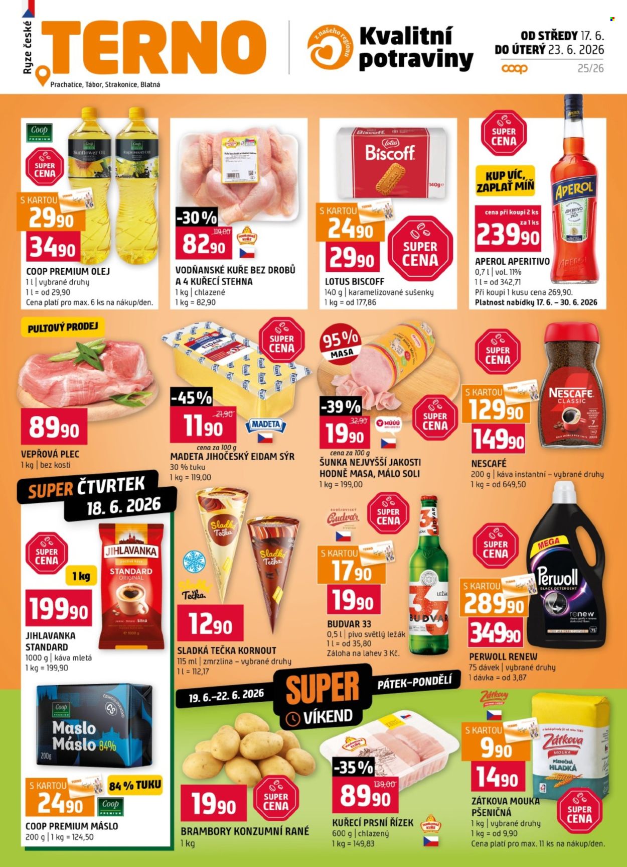 Leták coop TERNO - 17.6.2026 - 23.6.2026. Strana 1