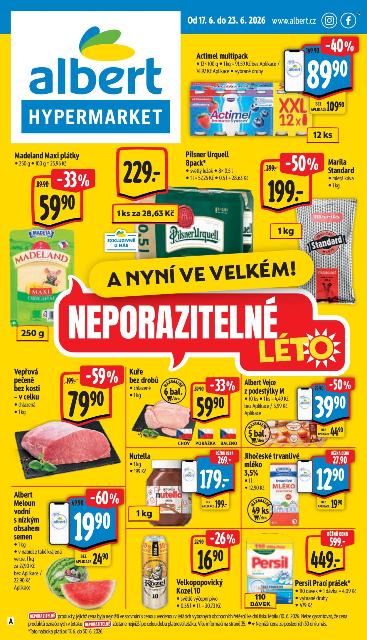 Leták Albert Hypermarket - 17.6.2026 - 23.6.2026. Strana 1