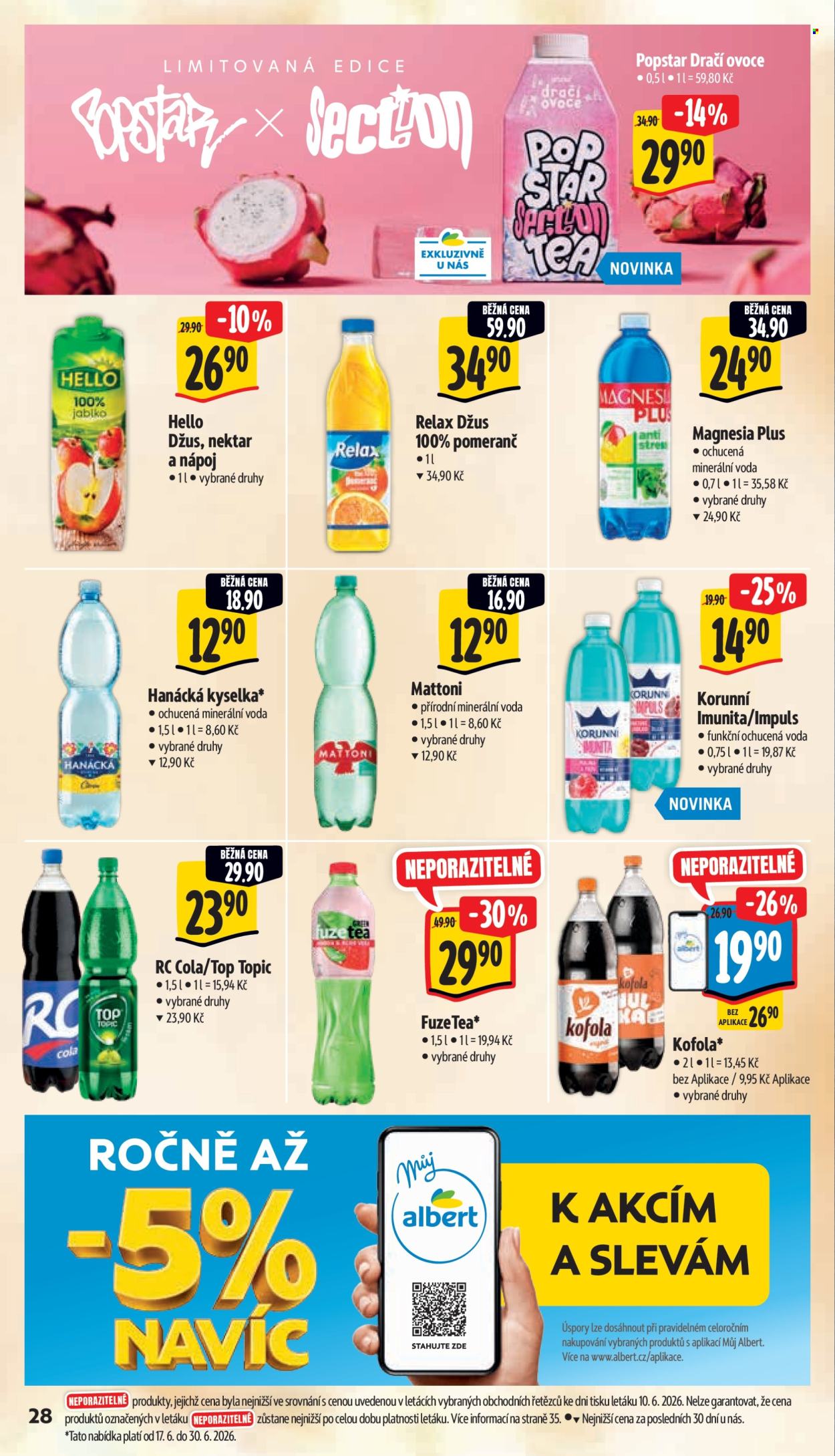 Leták Albert Hypermarket - 17.6.2026 - 23.6.2026. Strana 38