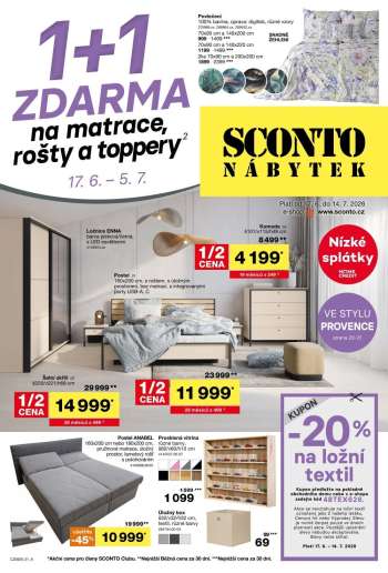 Leták SCONTO NÁBYTEK - 17.6.2026 - 14.7.2026.