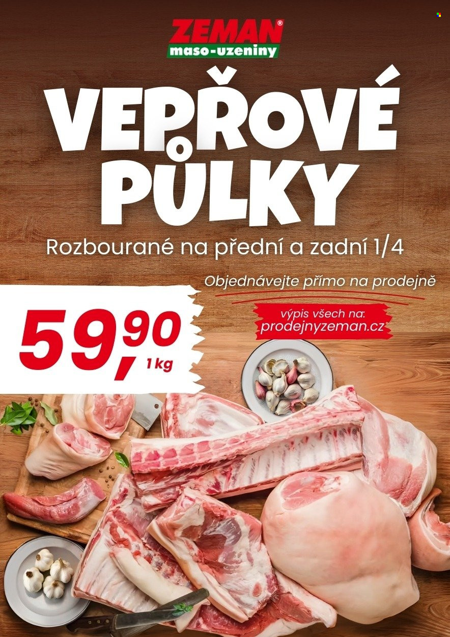 Leták ZEMAN maso-uzeniny - 15.6.2026 - 15.8.2026. Strana 1