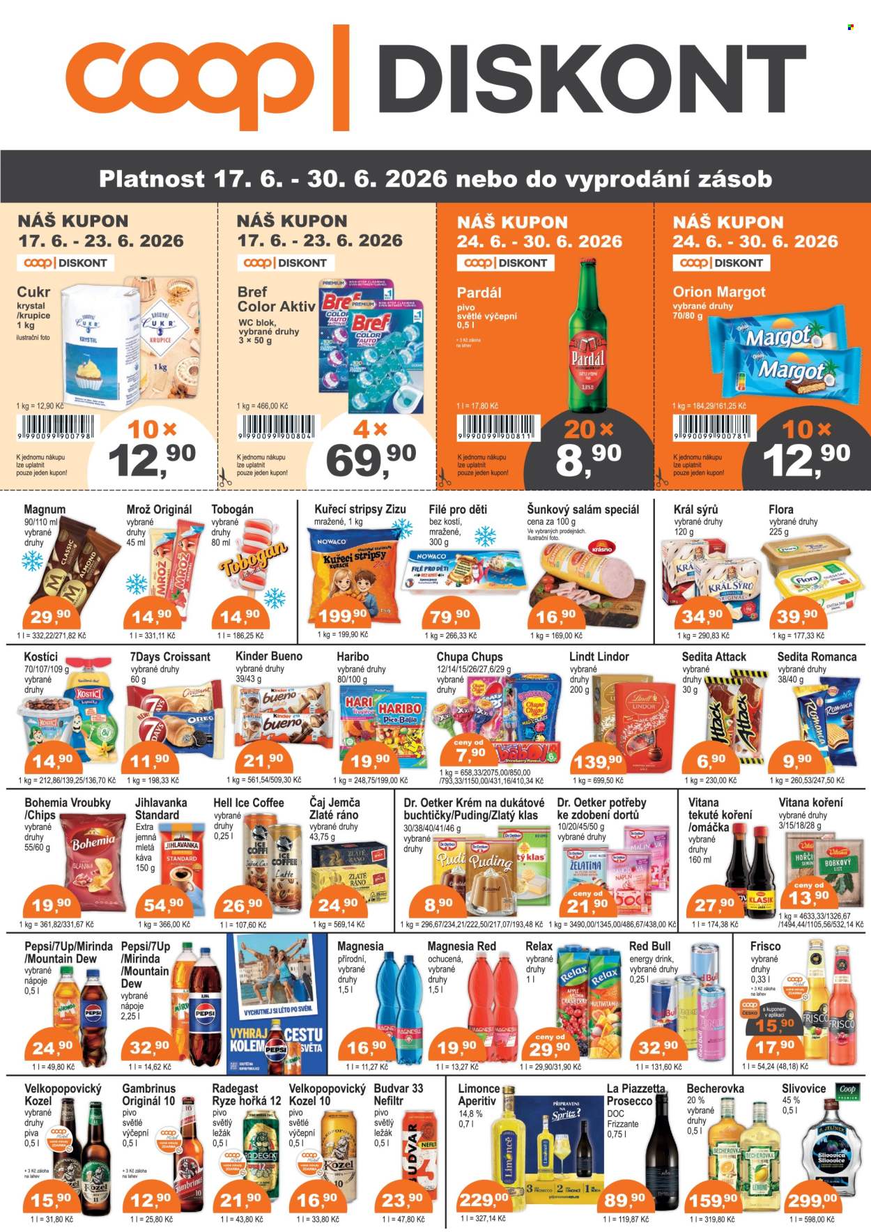 Leták coop DISKONT - 17.6.2026 - 30.6.2026. Strana 1
