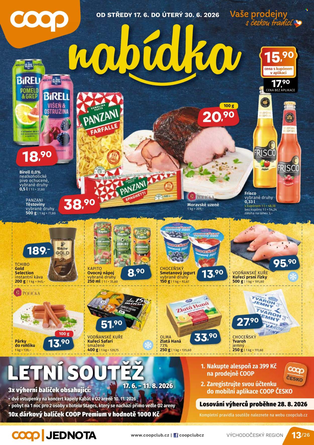Leták coop JEDNOTA - 17.6.2026 - 30.6.2026. Strana 1