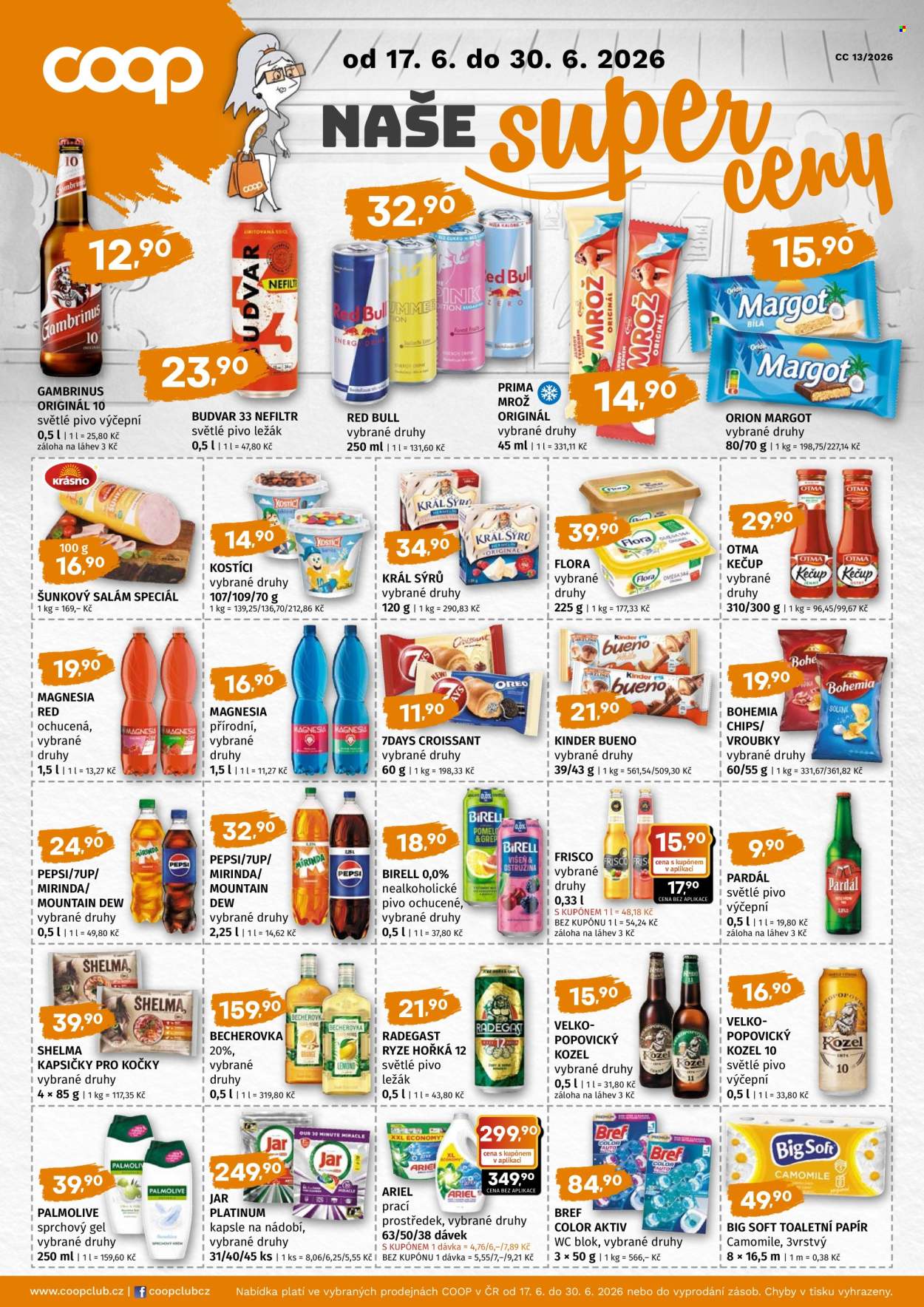 Leták coop JEDNOTA - 17.6.2026 - 30.6.2026. Strana 1