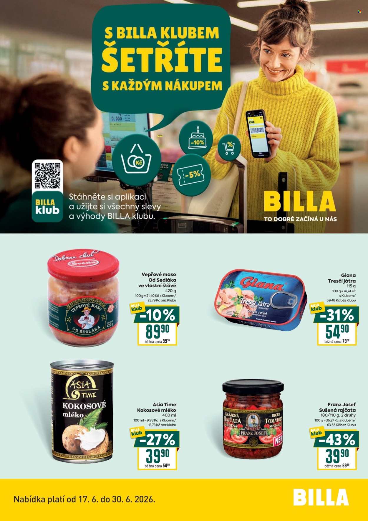 Leták BILLA - 17.6.2026 - 30.6.2026. Strana 2