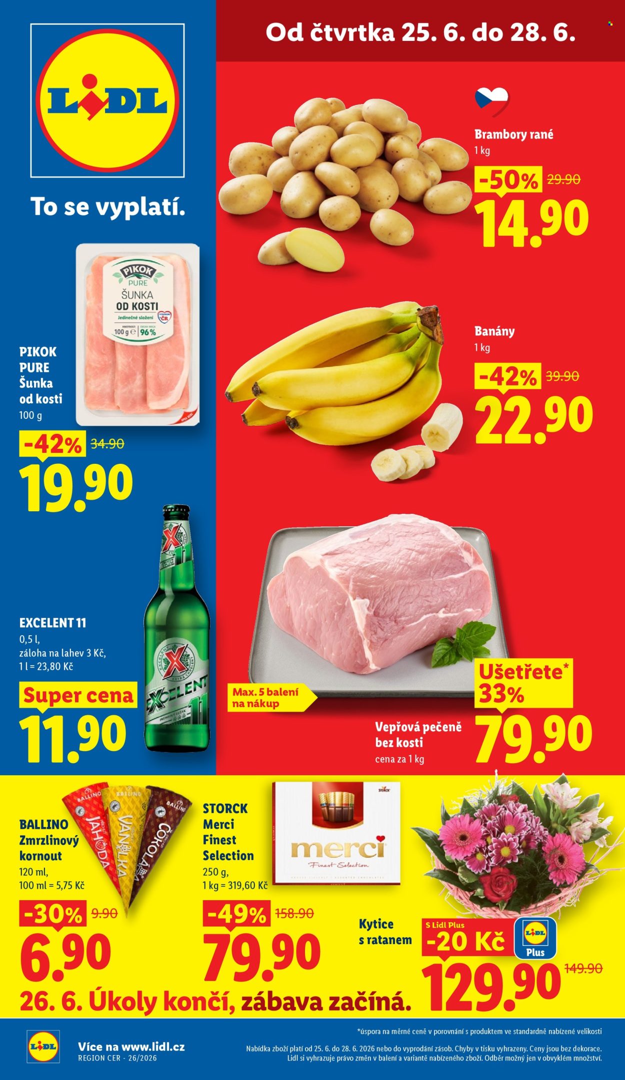 Leták Lidl - 25.6.2026 - 28.6.2026. Strana 1