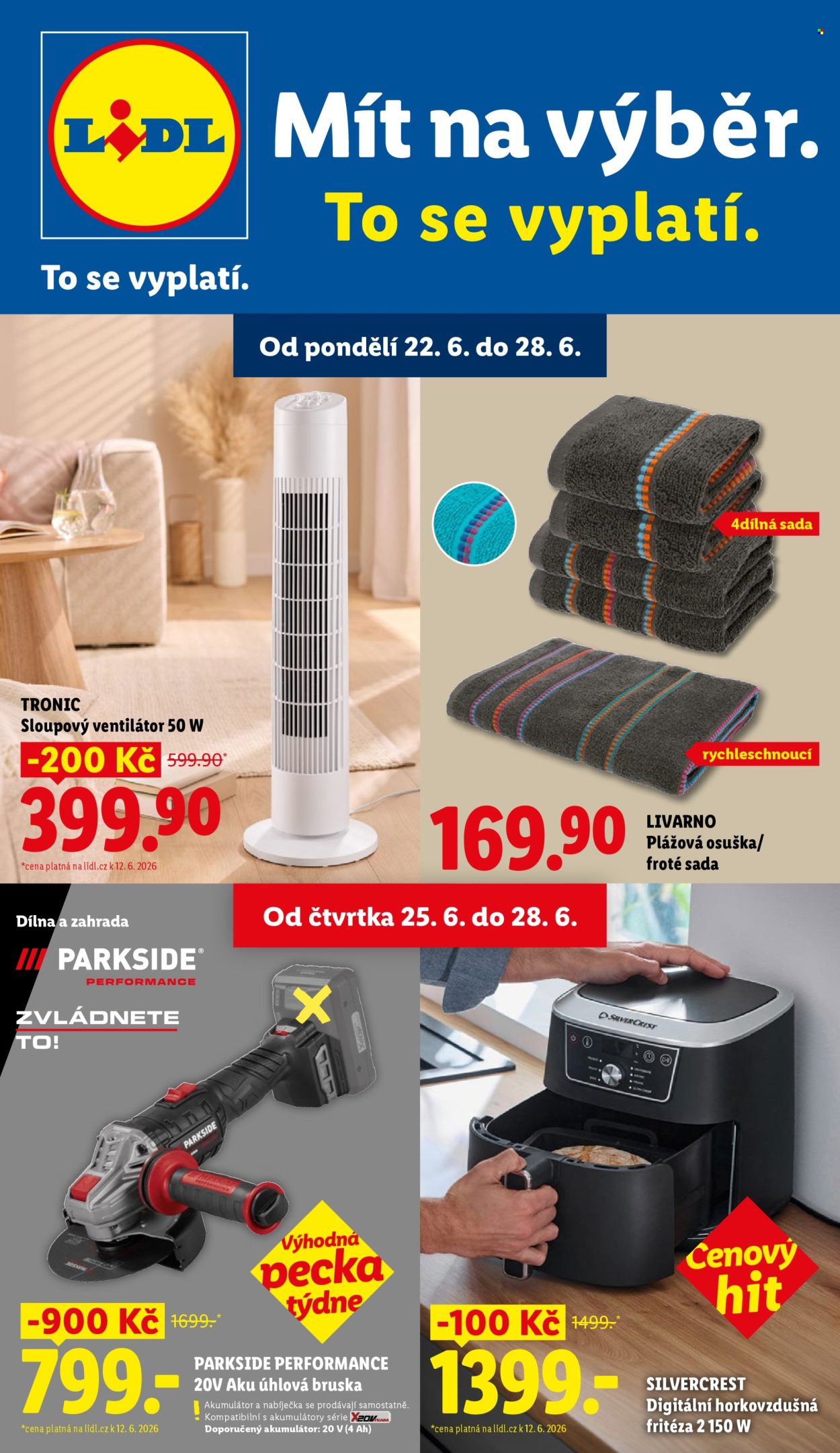 Leták Lidl - 22.6.2026 - 28.6.2026. Strana 1