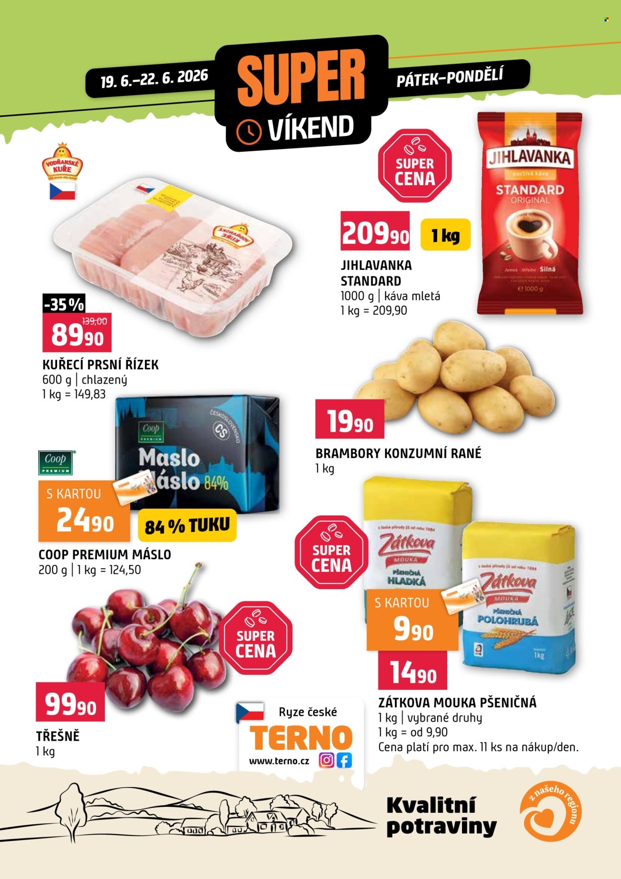 Leták coop TERNO - 19.6.2026 - 22.6.2026. Strana 1