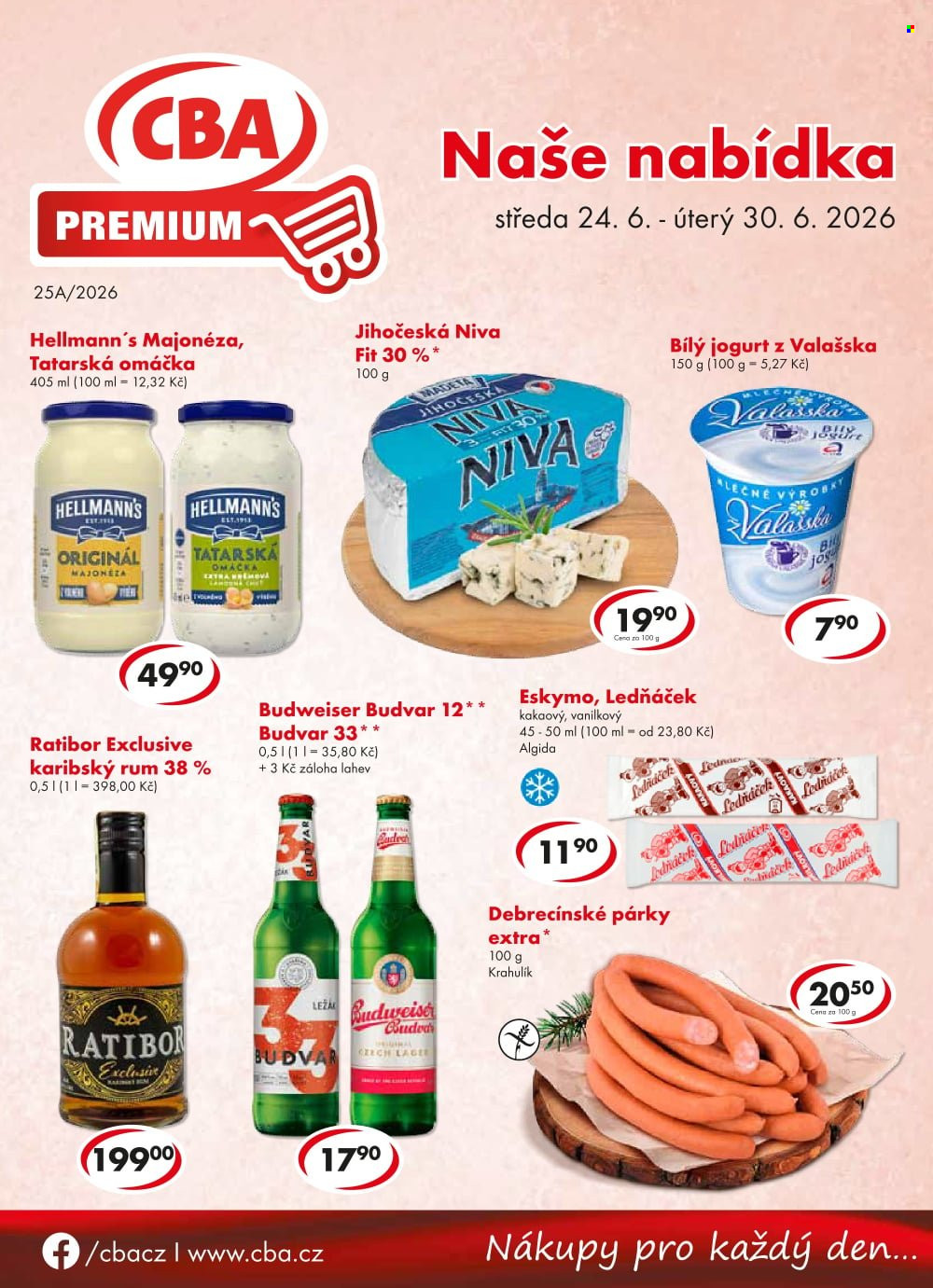 Leták CBA Premium - 24.6.2026 - 30.6.2026. Strana 1