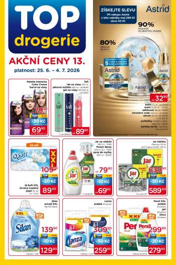 Leták TOP drogerie - 25.6.2026 - 4.7.2026.