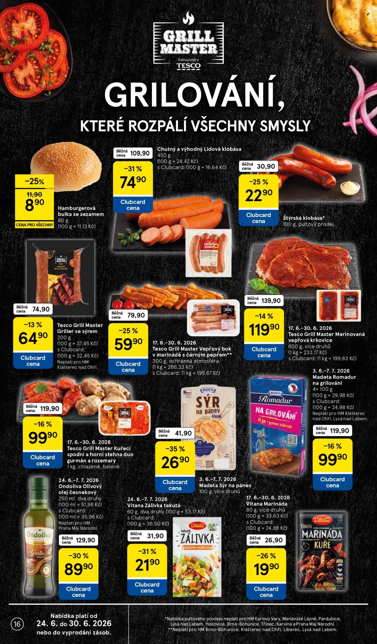 Leták TESCO - 24.6.2026 - 30.6.2026. Strana 16