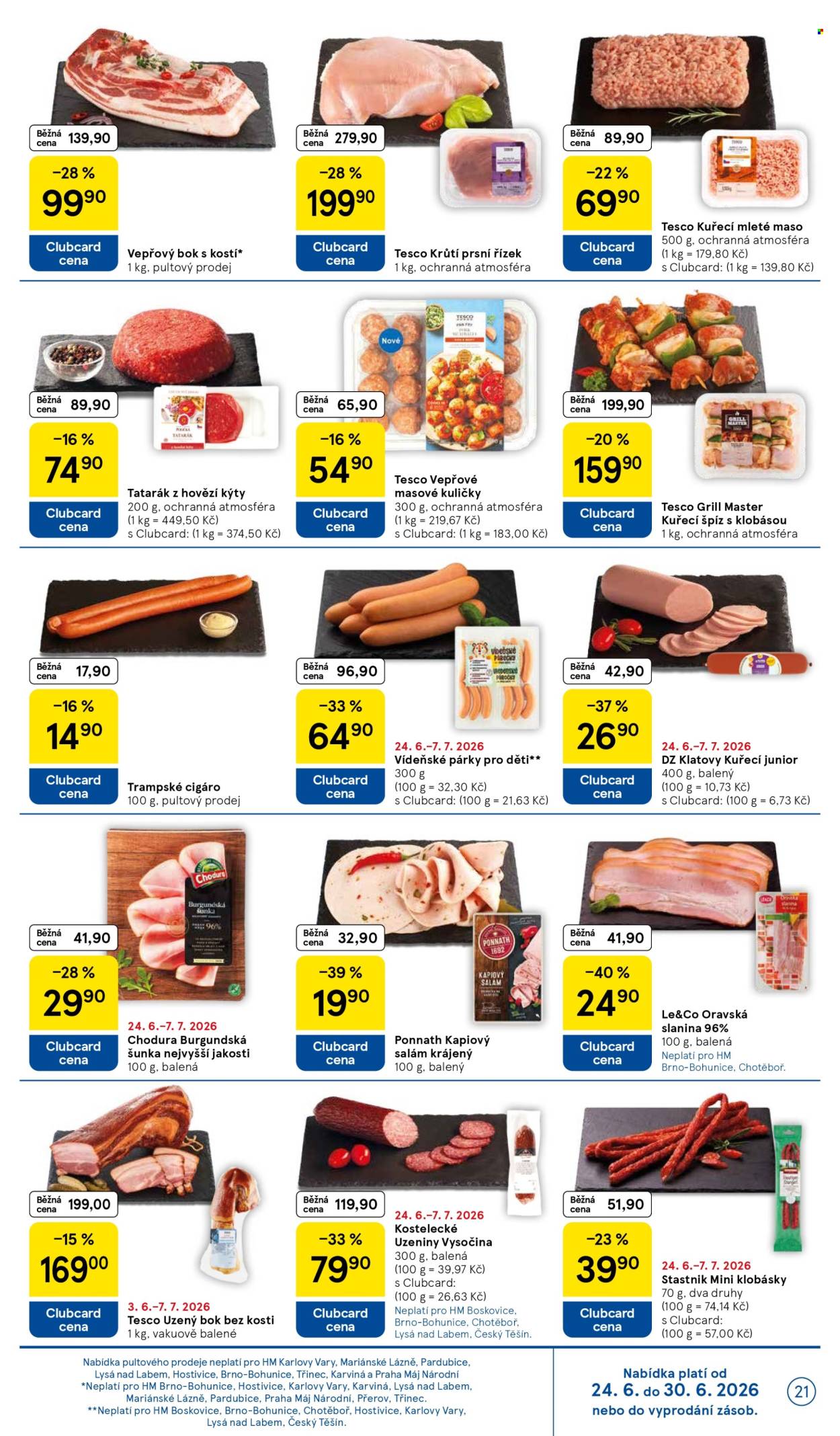 Leták TESCO - 24.6.2026 - 30.6.2026. Strana 21